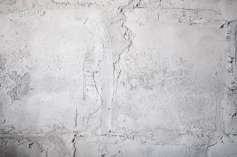 Wall with Crumbling Cement Plaster and Cracks. Stock Image - Image of ...