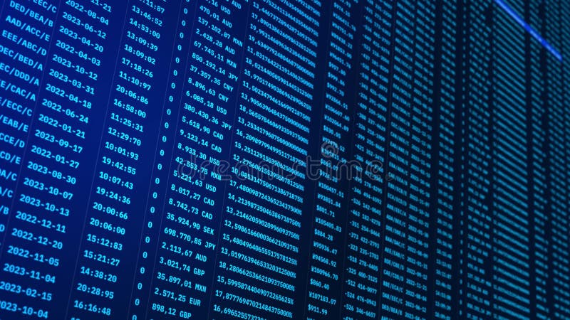 Wall of Data Binary code Calculating technology environment programming Loop Background. vector illustration