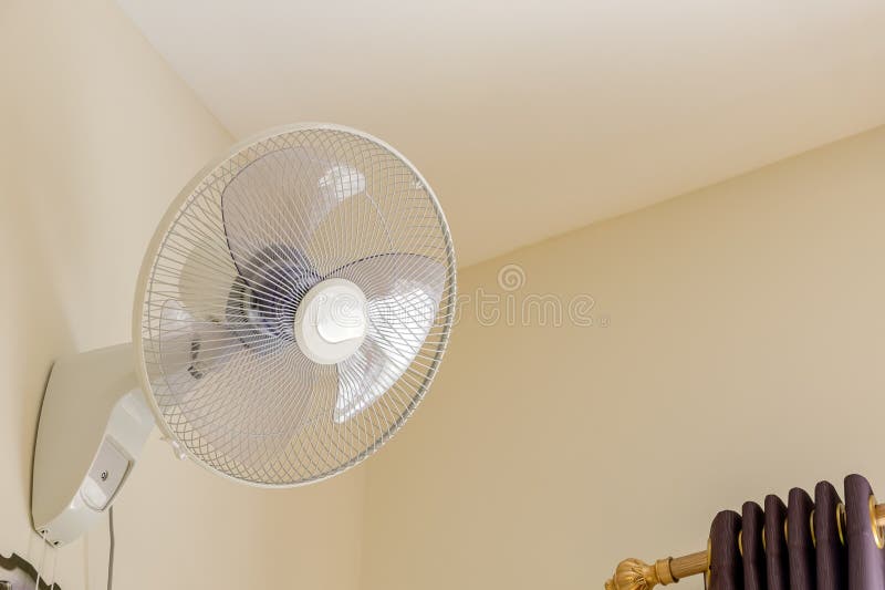 Wall fan in the bedroom stock photo. Image of light, fashion 94245116
