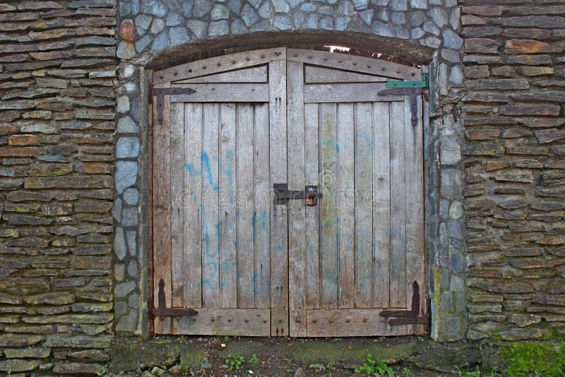 Wall, Gate, Door, Stone Wall Picture. Image 129752348