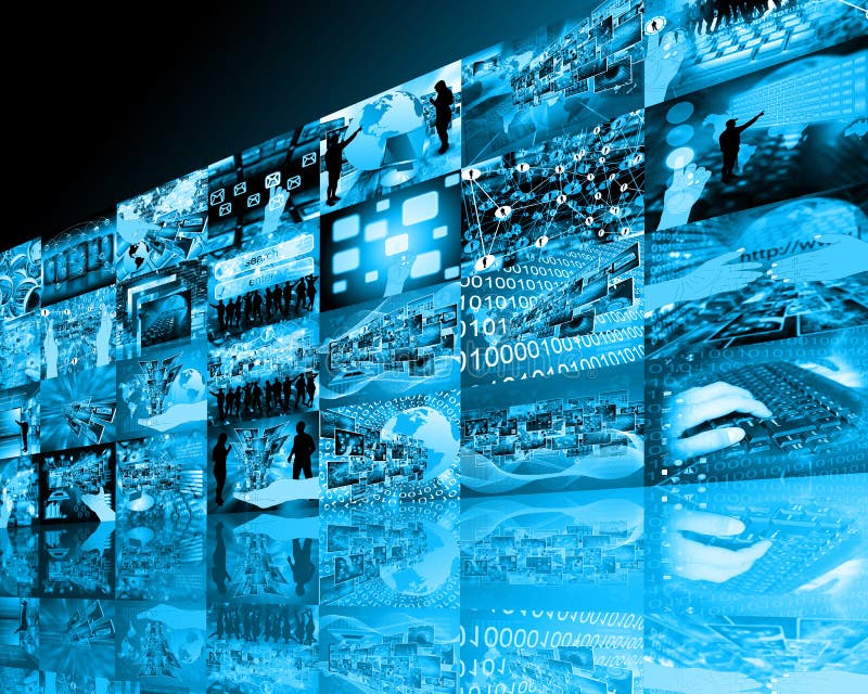 Wall high-tech stock photo