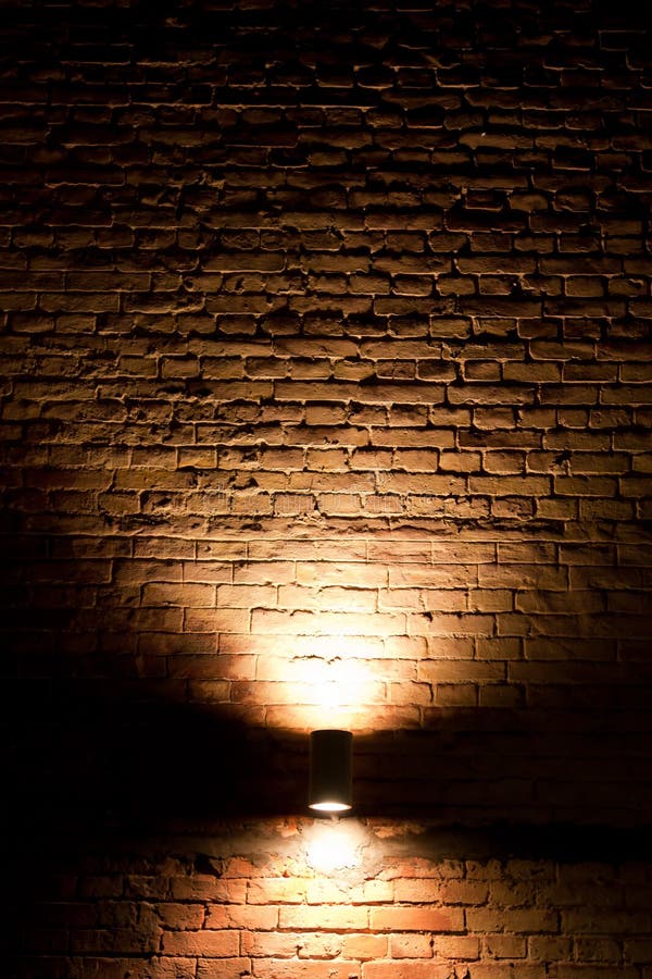 Wall lighting in the dark