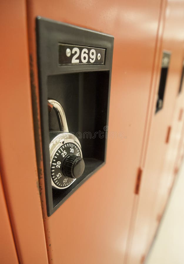 Wall Of Lockers In A School Hall Stock Photo Image of numbers, secure