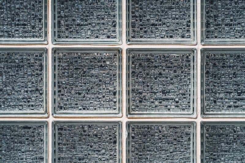 Wall Made of Decorative Glass Bricks Stock Photo Image of detail