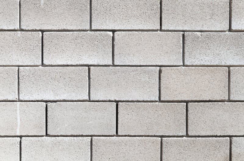 Wall of Foam Concrete Blocks, Seamless Texture Stock Photo Image of
