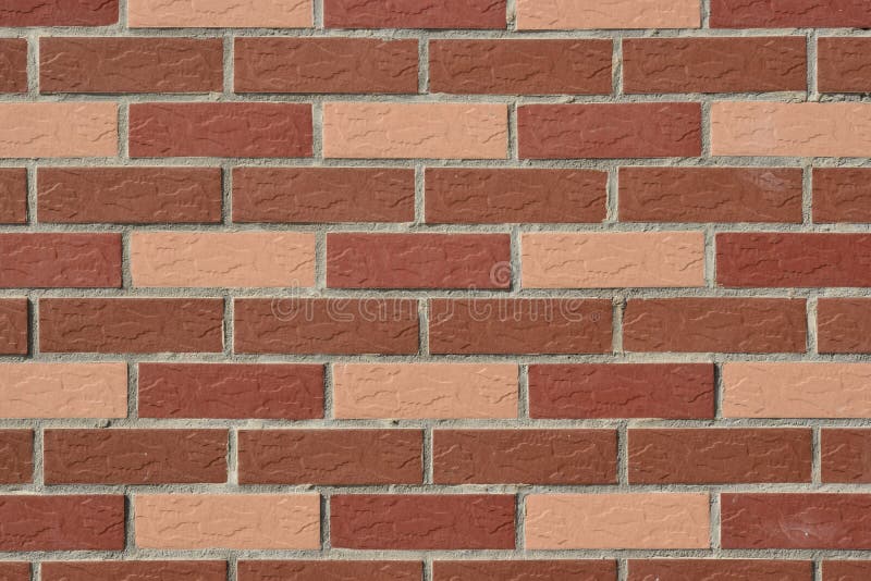 Pink Bricks, Texture, Background for Design, Horizontal Stock Photo