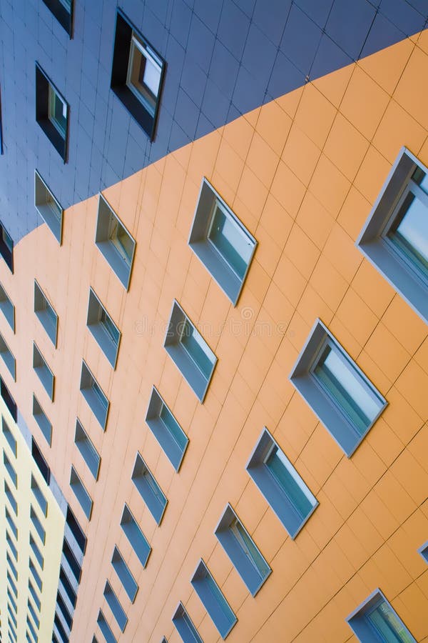 Wall of the modern building