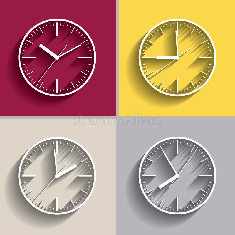 Wall mounted digital clock stock vector. Illustration of alarm 60992214