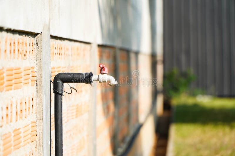 Wall Mounted Outdoor Faucet Stock Photo Image of cold, wash 271484886