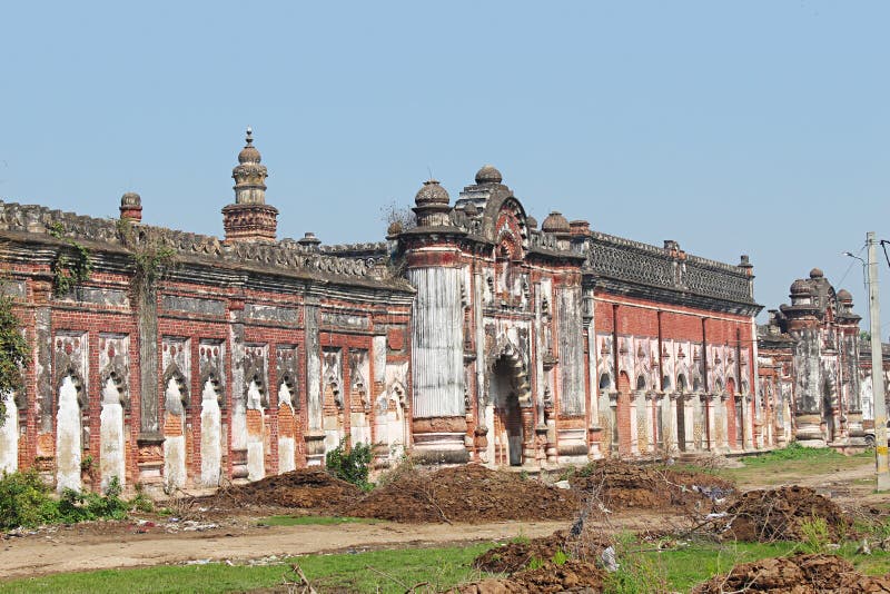 Wall of old palace. Darbhanga Raj. Lost city of Rajnagar in Bihar famous for its palaces, temples and architectural beauty