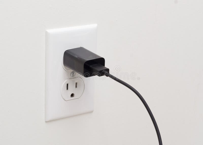Wall Outlet and Plug stock photo. Image of wall, energy 264027908