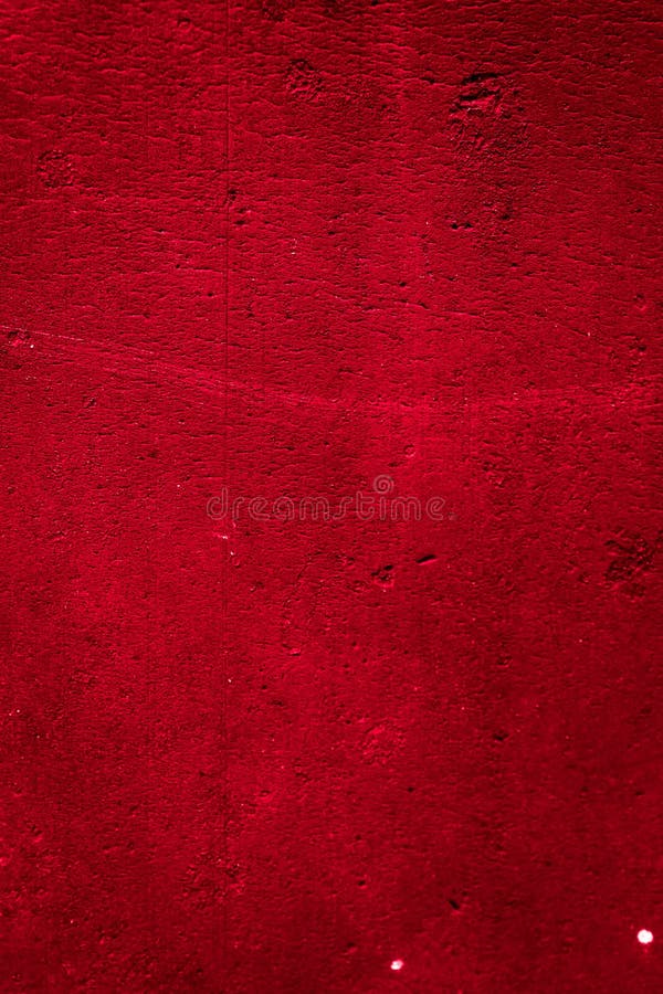 Wall Painted with Red Paint with an Interesting Texture Stock Image