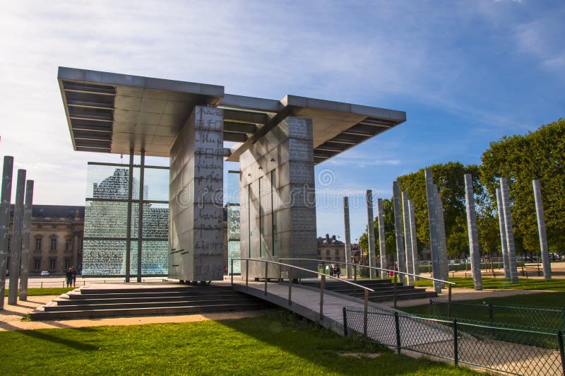 Wall of Peace in Paris editorial stock photo. Image of monumental