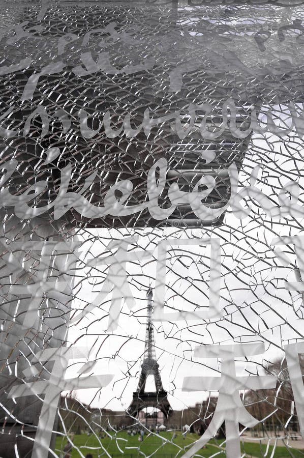 The Wall for Peace in Paris Stock Image Image of city, french 37536681