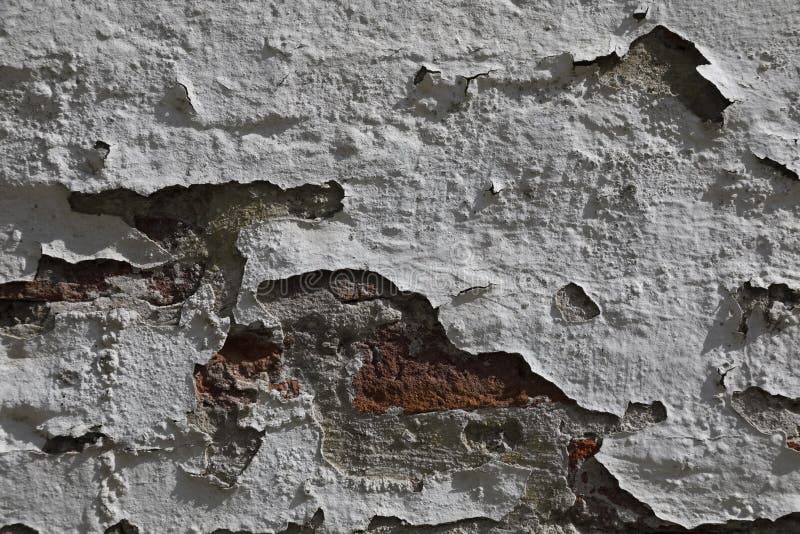 The Wall of Red Bricks with Plaster Falling Off Stock Photo Image of