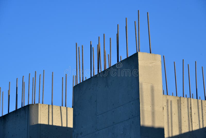 Wall of reinforced concrete