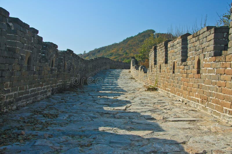 great wall of road