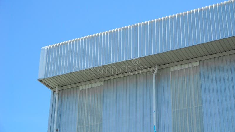 Wall and Roof of Factory or Warehouse Building in Industrial Estate ...