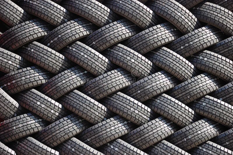 Wall Of A Rubber Tires Stock Image Image 10833931