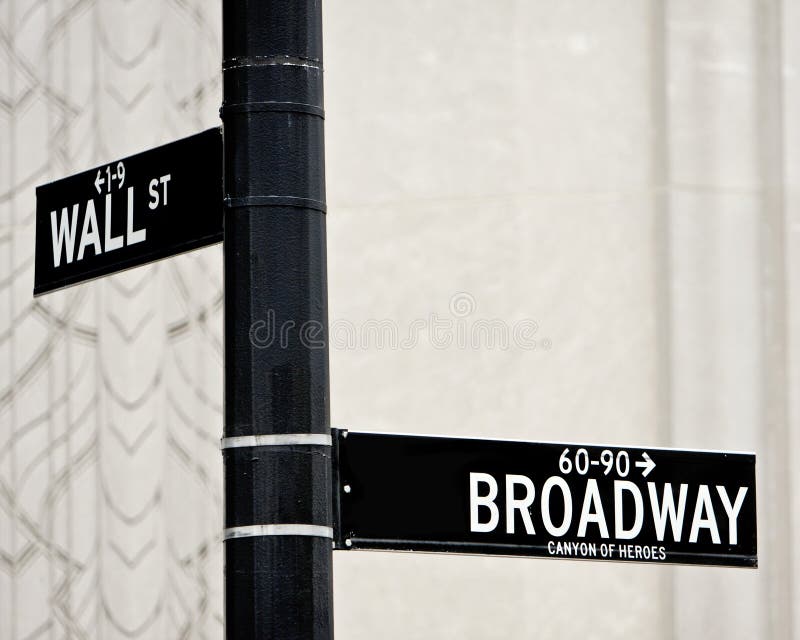 Broadway Sign stock image. Image of clipping, path, directions 2469353