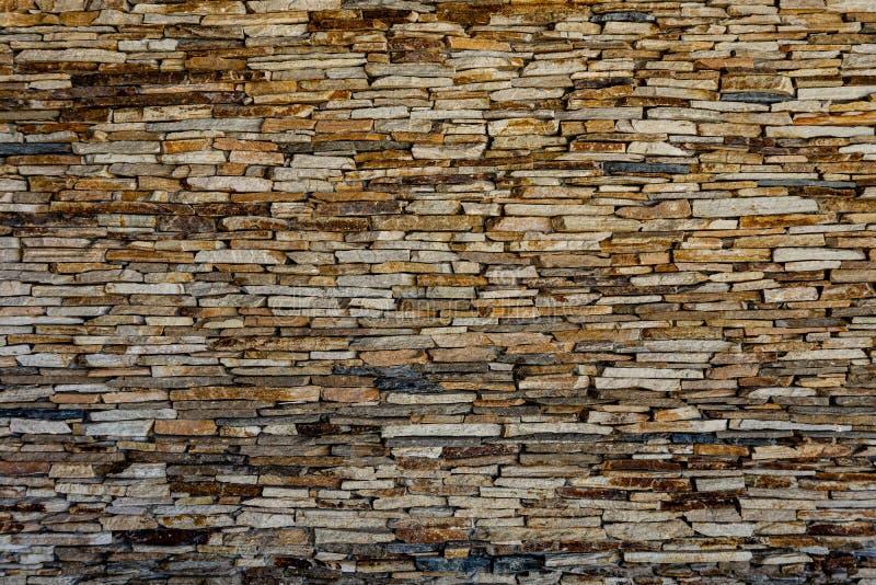 Wall of Stone Slate. Pattern of Decorative Slate Stone Wall Surface. a