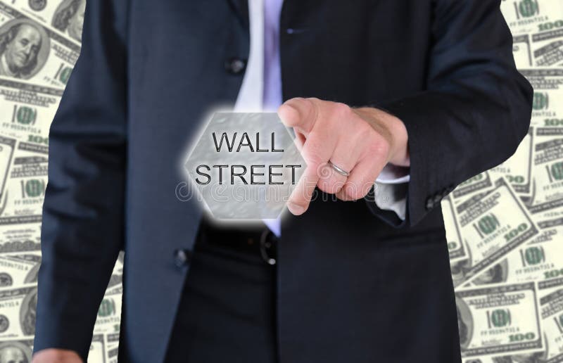 Wall street businessman stock photo. Image of concept 77669450