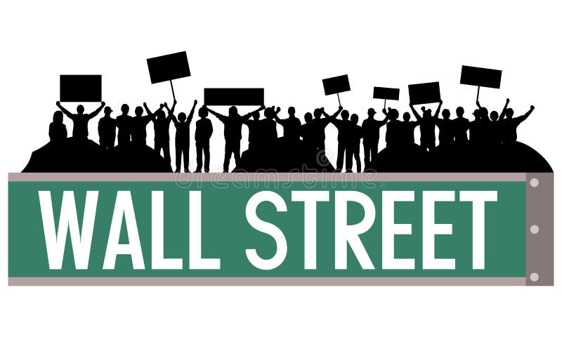 Occupy Wall Street stock vector. Illustration of corporations - 22029898
