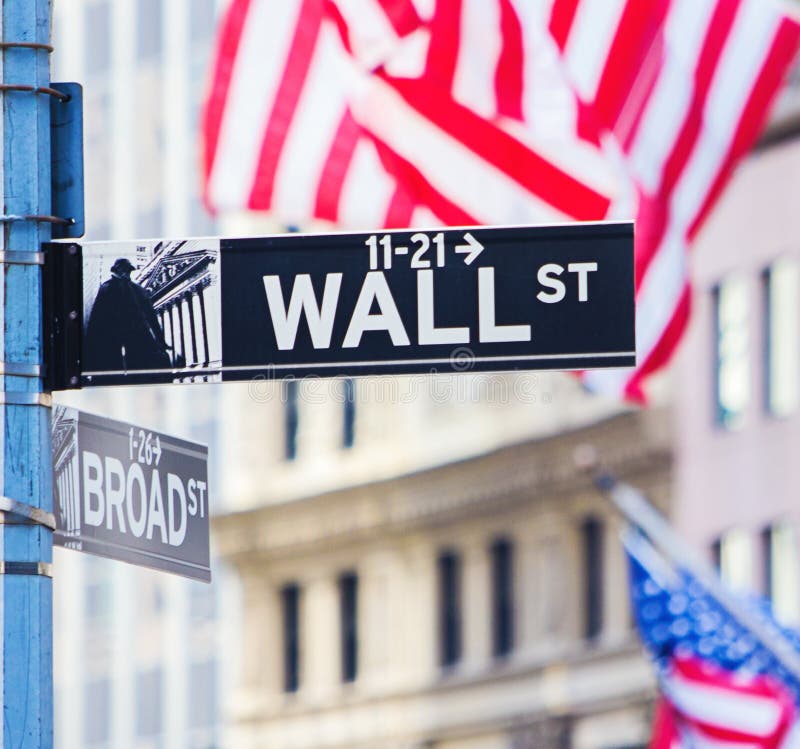 Wall Street Zeichen lizenzfreies stockbild Wall Street Zeichen lizenzfreies stockbild