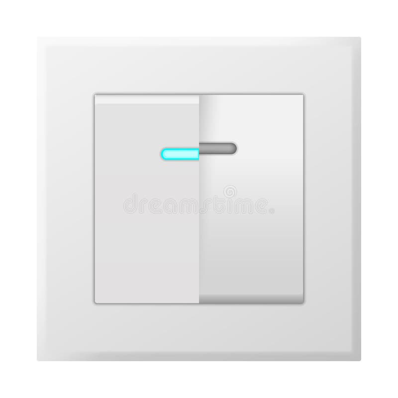 Wall Switch. Power Electrical Electricity Turn Off and on Plug with