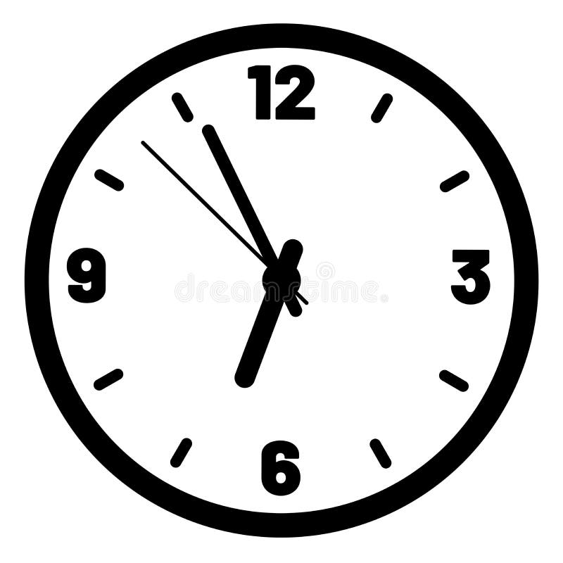Time Hours Seconds with Future Ahead Stock Illustration Illustration