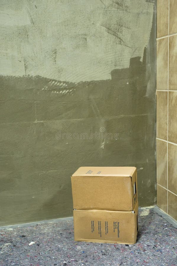 Wall tile glue stock image. Image of stone, renovation 17041655