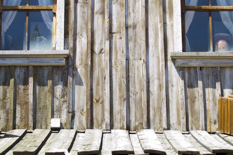 Wall of a vintage wood house