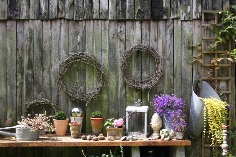 Wall of wooden barn