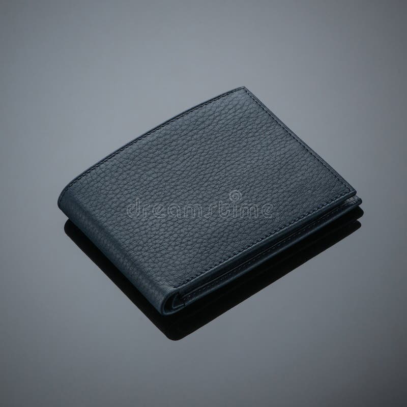 Wallet on a Black Background Stock Image - Image of background, single ...
