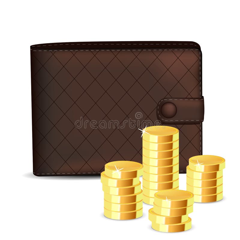 Wallet with coin