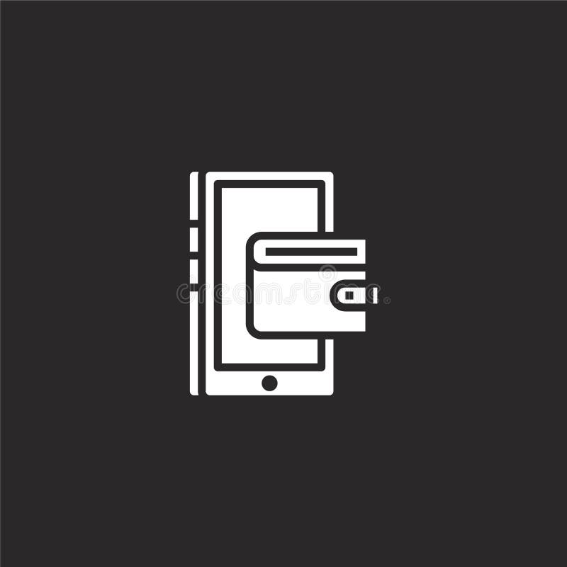 picture Wallet App Icon Black Background wallet icon filled wallet icon for