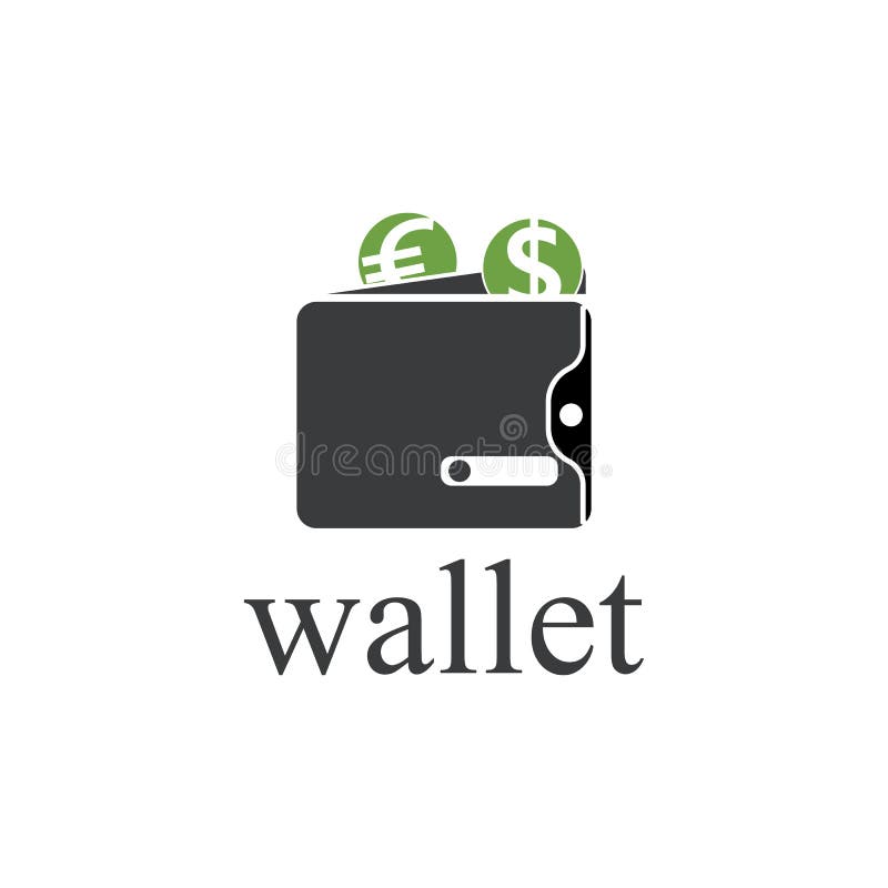 Wallet logo icon vector stock vector. Illustration of icon 132918482