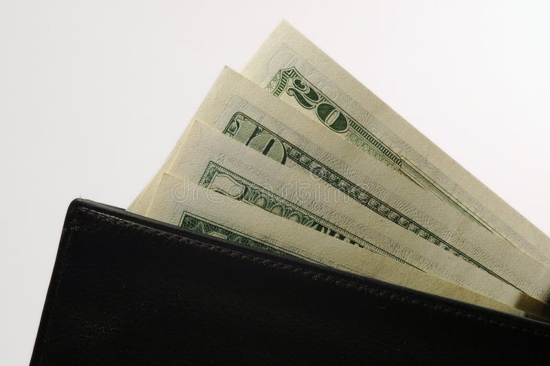 Wallet with money stock photography Wallet with money stock photography