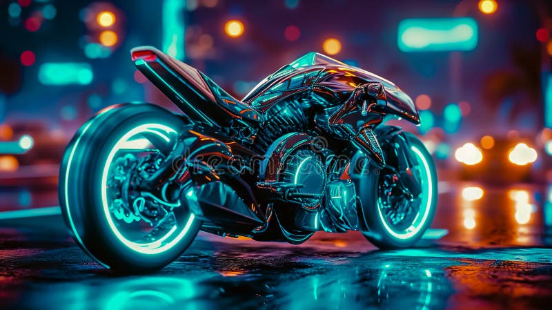 Futuristic motorcycle wallpaper. Background. Futuristic motorcycle wallpaper. Background.