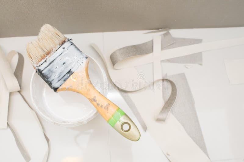 Wallpaper Installation Equipment Stock Photo Image of indoor