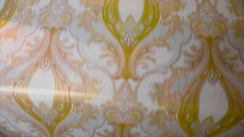 Wallpaper printing, wallpaper manufacturing process, wallpaper manufacturing plant stock footage