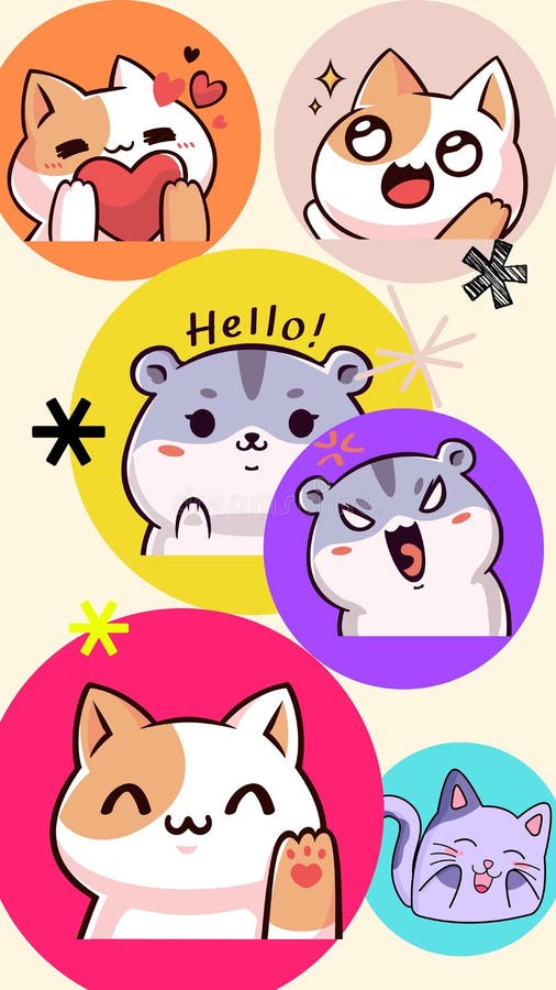 Minimalist Emoji Wallpaper w Black Cat Tiger  Leopard  Emoji Wallpaper
