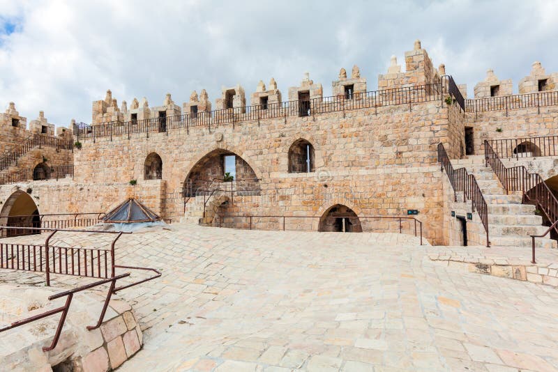 Walls of Ancient City, Jerusalem, Israel royalty free stock photos Walls of Ancient City, Jerusalem, Israel royalty free stock photos
