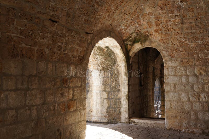 Walls of castle Lovrijenac in Dubrovnik