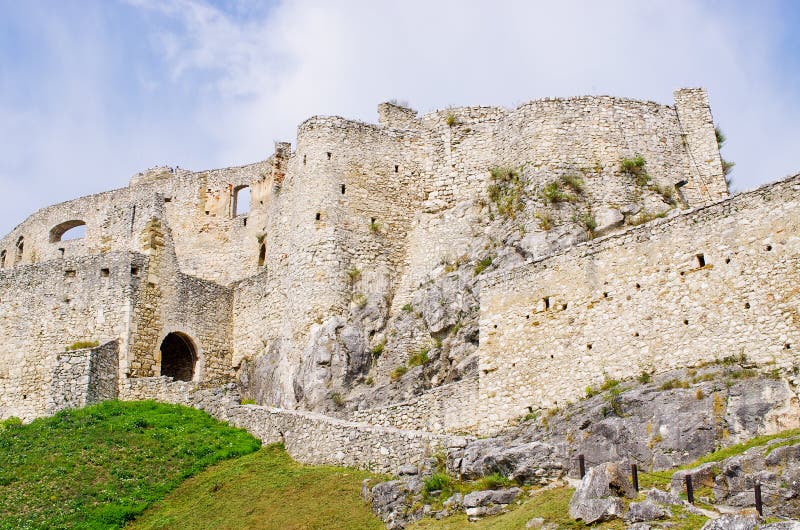 Walls of Spissky Hrad castle, Slovakia