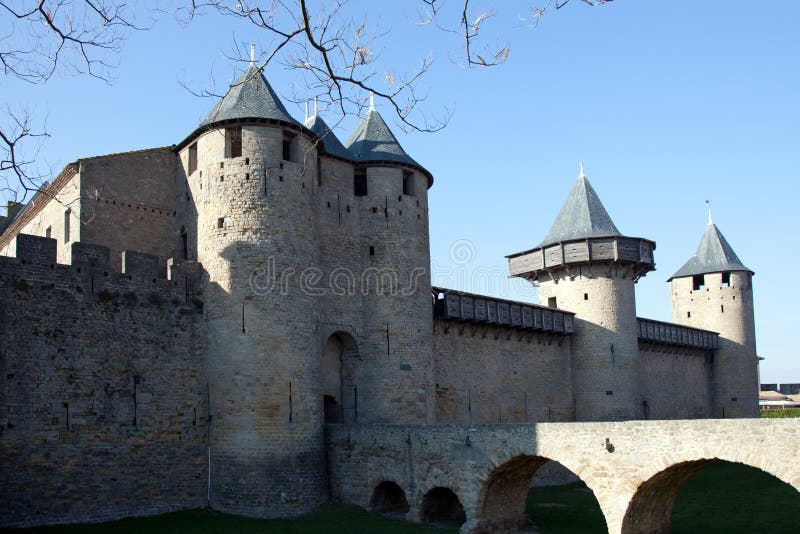 Walls and tower of the medieval castle