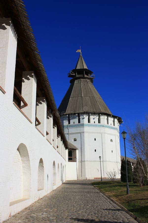 Walls and towers of the old Astrakhan Kremlin. Walls and towers of the old Astrakhan Kremlin