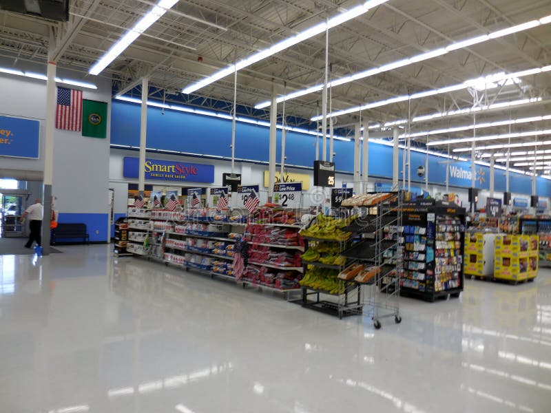 Walmart Retail Store Cashier Check Out Stock Photo 1308539275