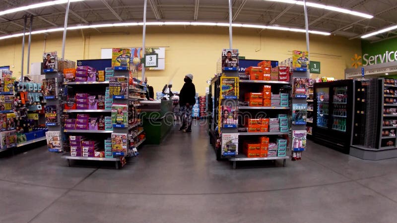 Walmart Retail Store Cashier Check Out Stock Photo 1308539275