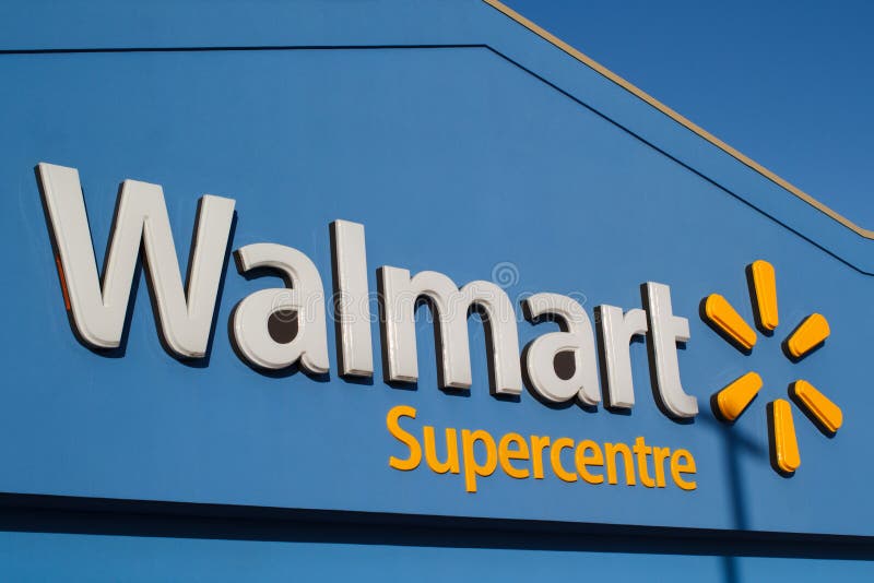 Walmart-Speicher-Zeichen stockfoto Walmart-Speicher-Zeichen stockfoto